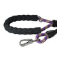 Violet - Yellow Braided Polyester Reflective Dog Rope