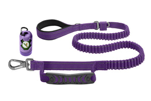 Violet Polyester Full Bungee Dog Leash