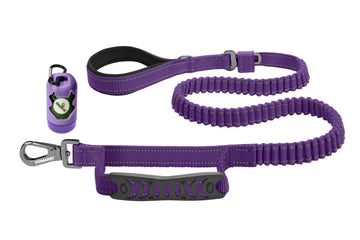 Violet Polyester Full Bungee Dog Leash