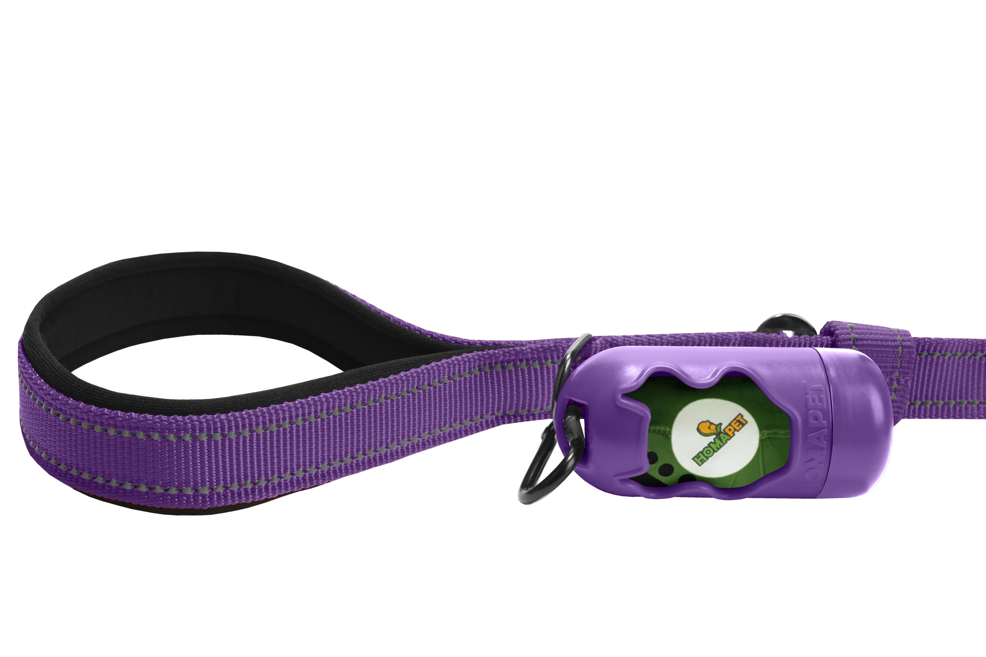 Violet Polyester Full Bungee Dog Leash
