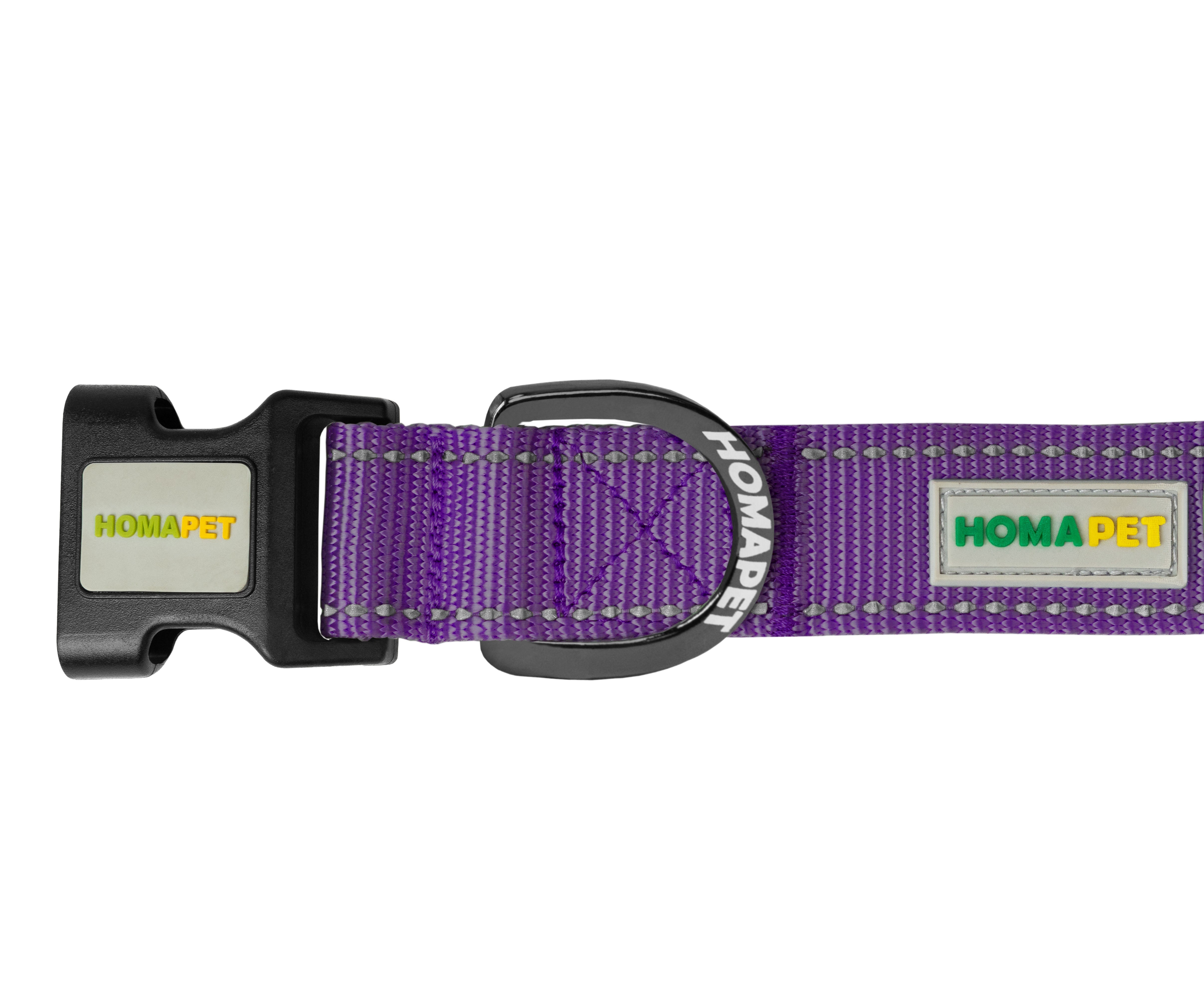 Violet Nylon Dog Collar