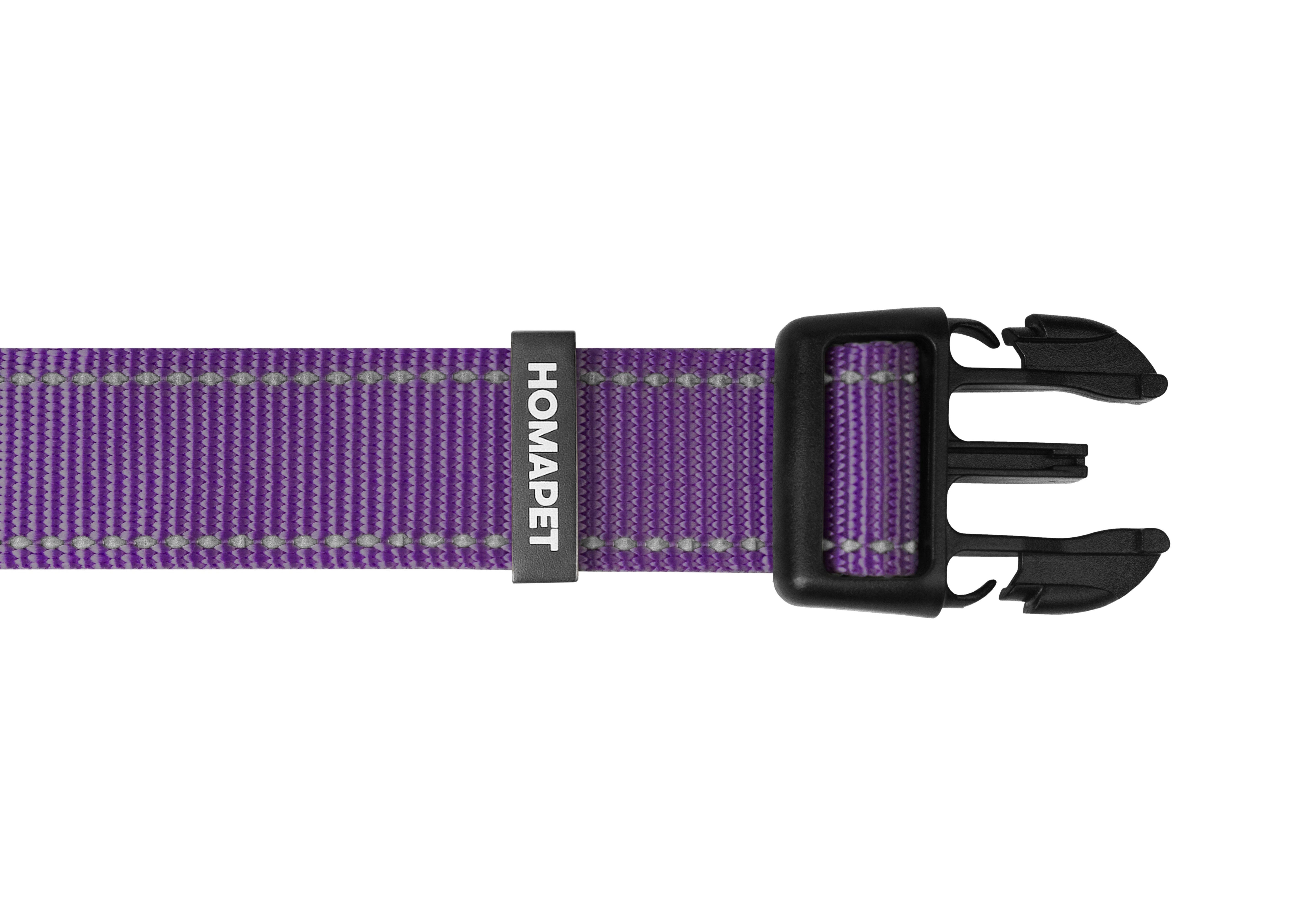 Violet Nylon Dog Collar