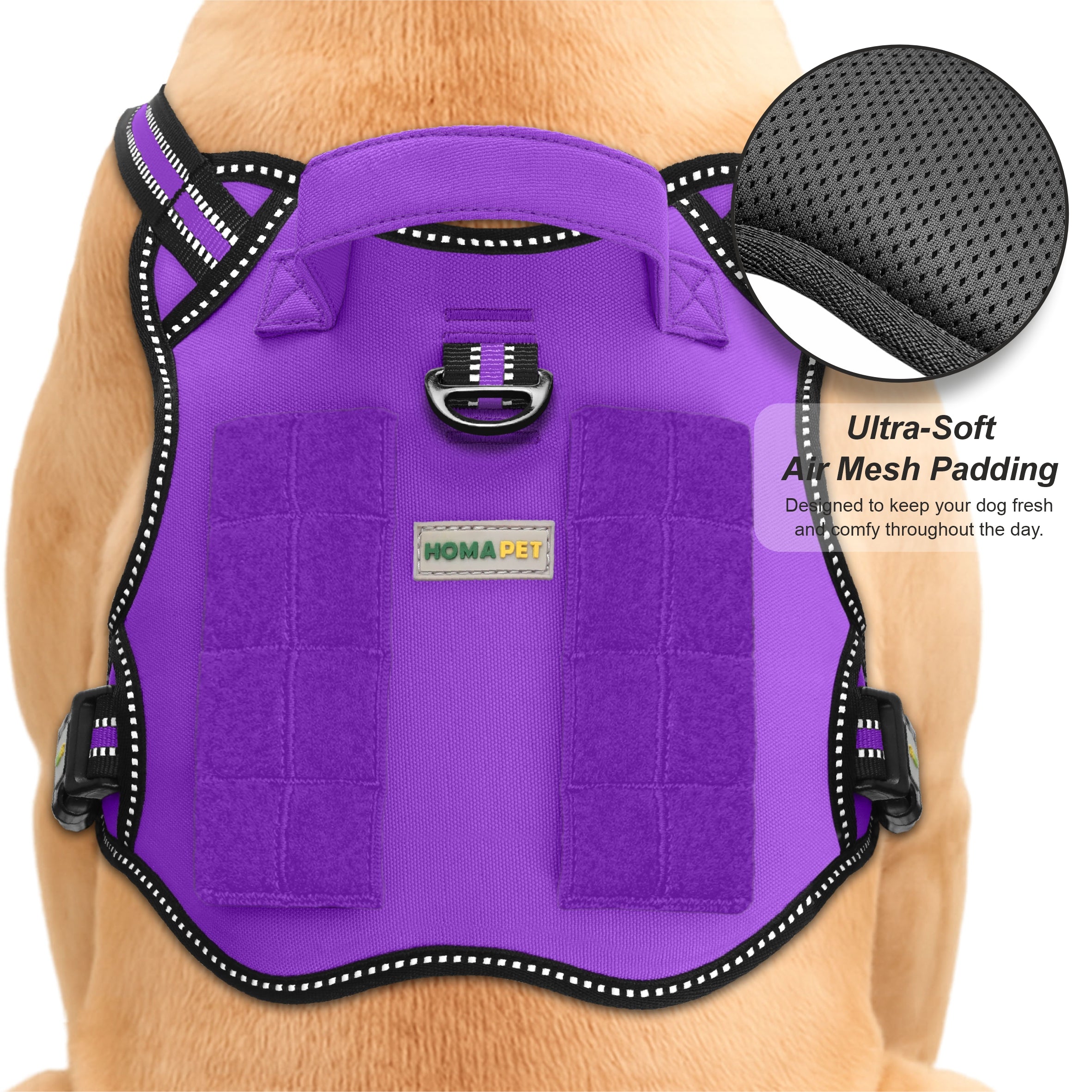 Violet Tactical Dog Harness