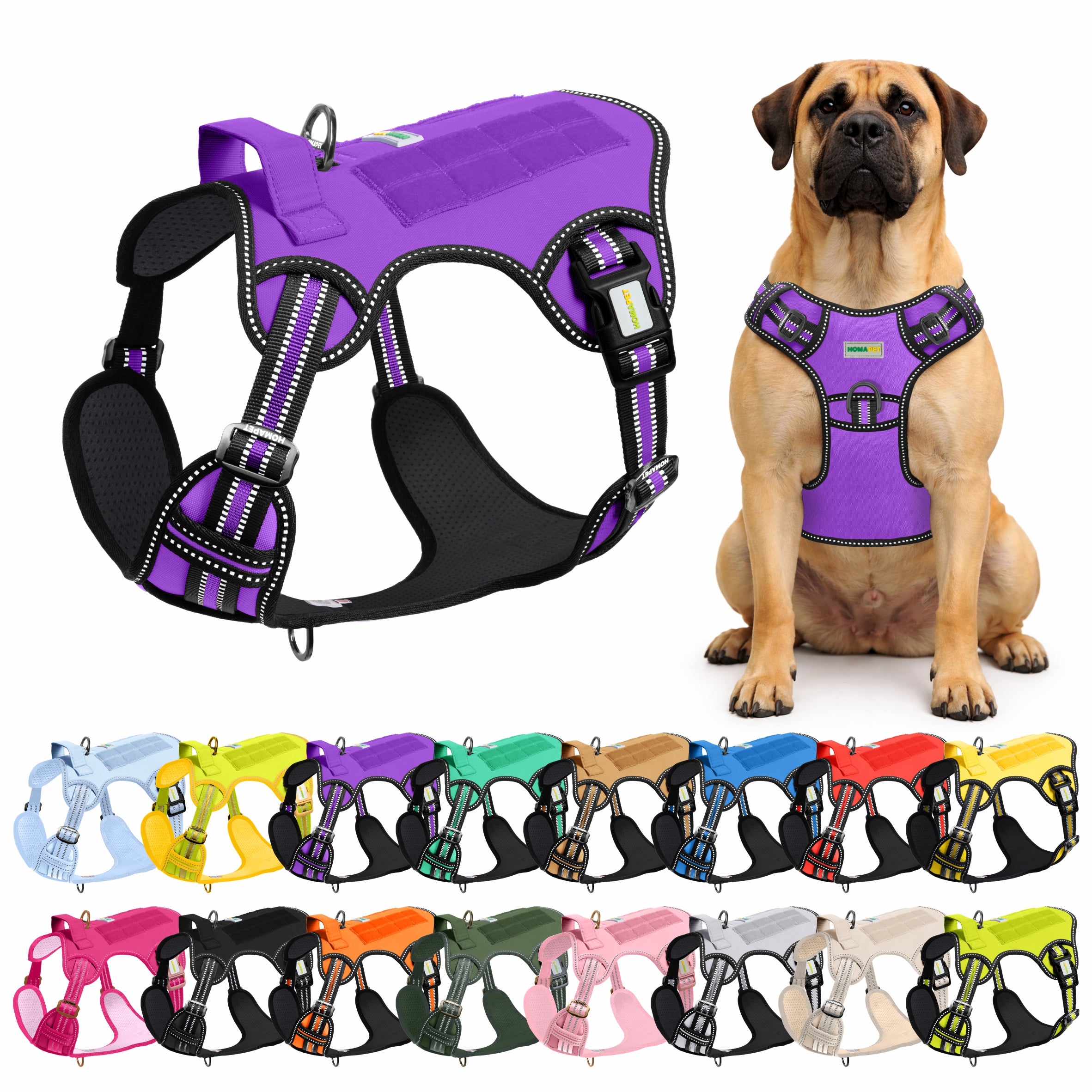 Violet Tactical Dog Harness
