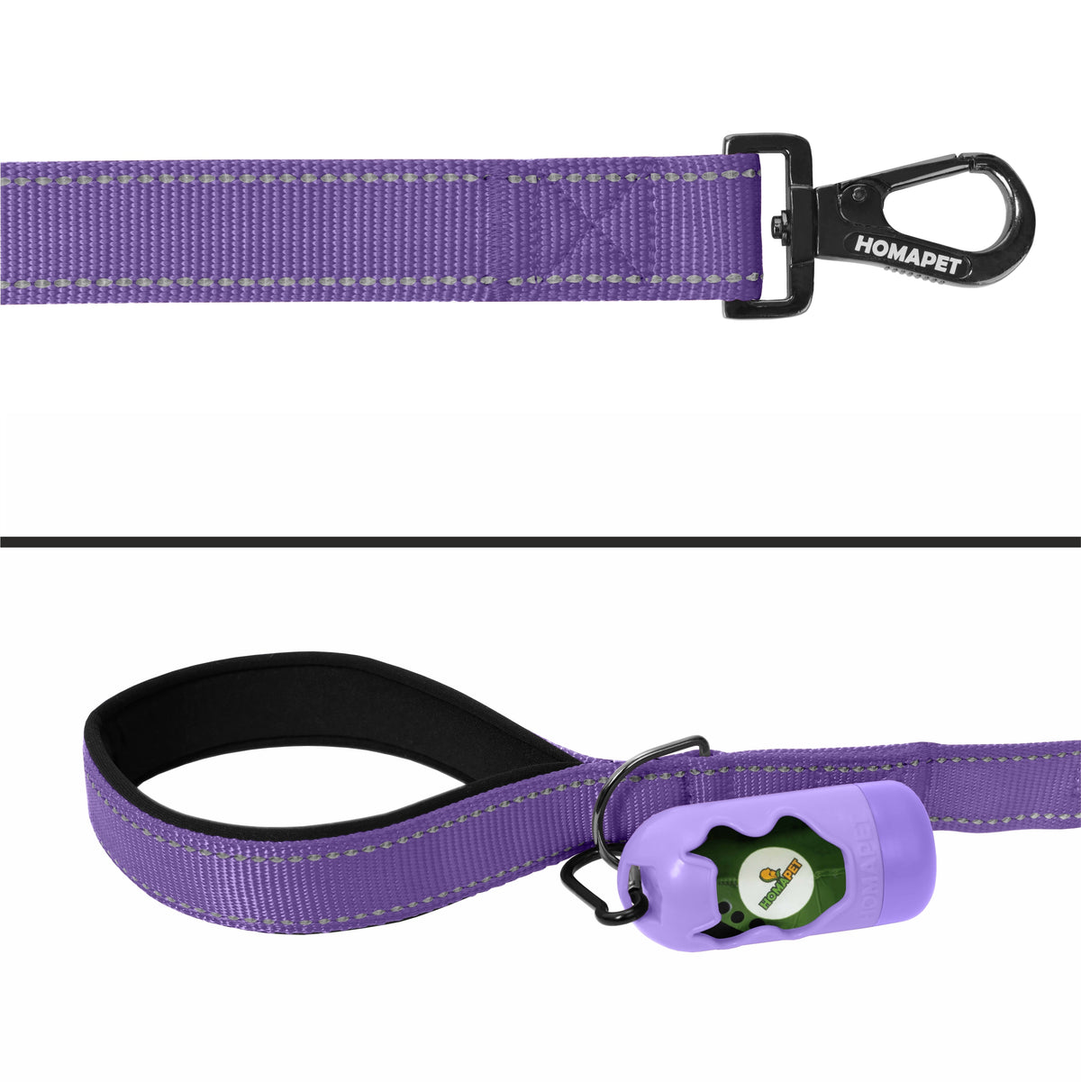 Violet Nylon Dog Leash