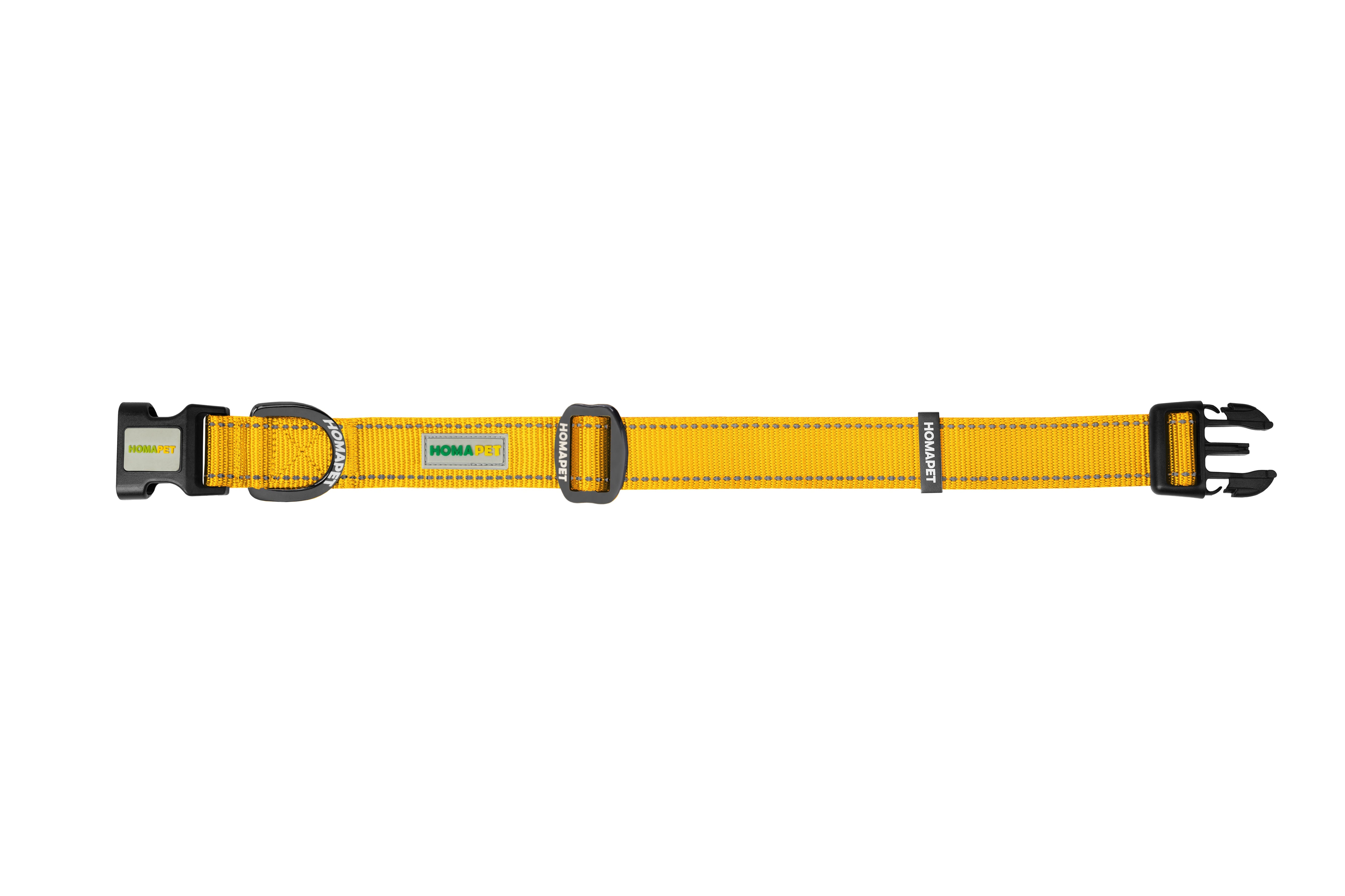 Yellow Nylon Dog Collar