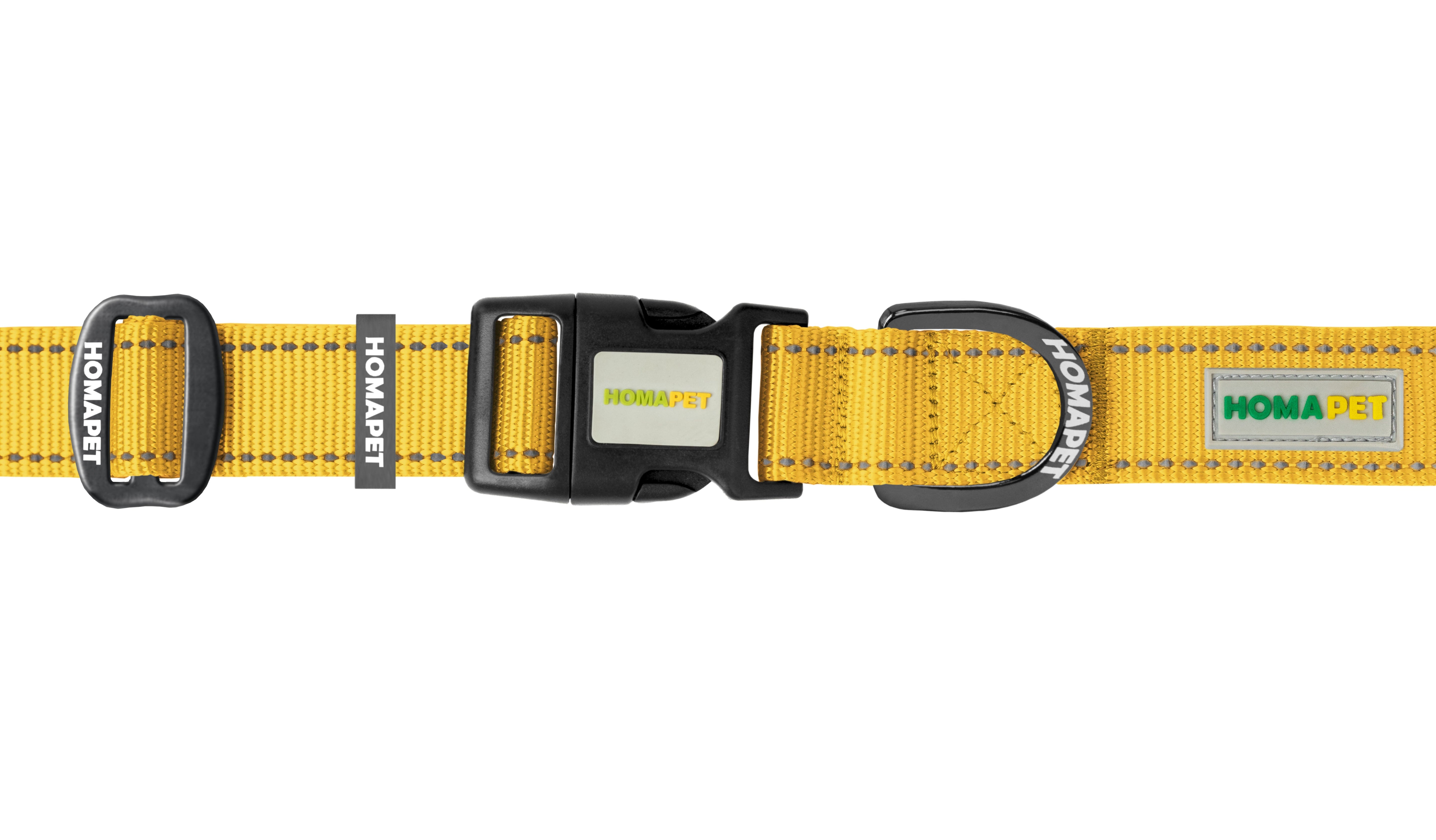 Yellow Nylon Dog Collar