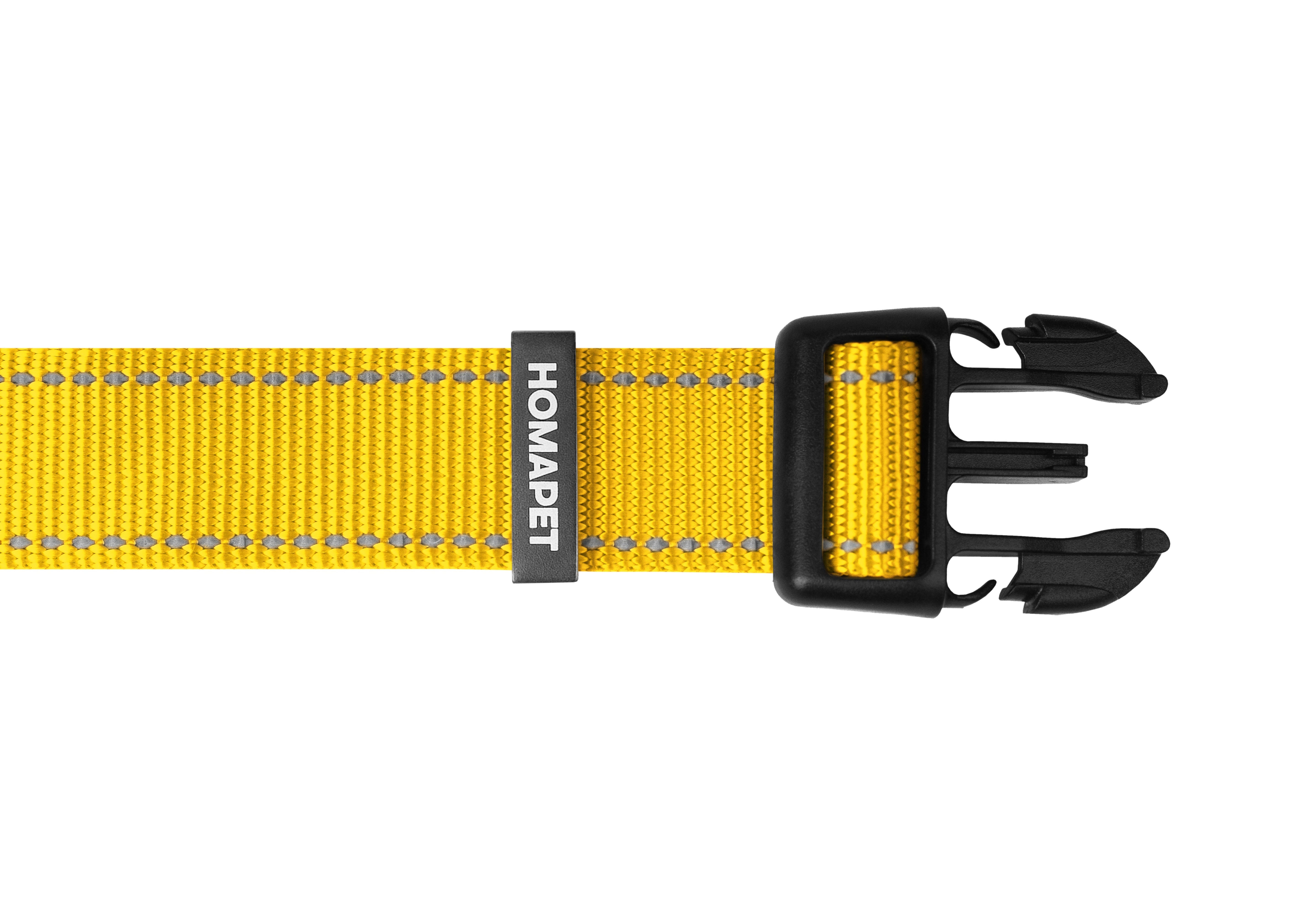 Yellow Nylon Dog Collar
