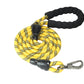 Yellow - Black Braided Polyester Reflective Dog Rope