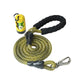 Yellow Black Serpentine Polyester Non Reflective Dog Rope