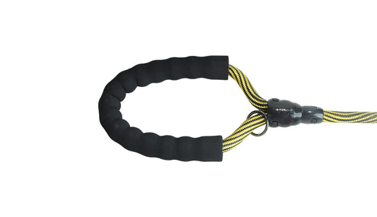 Yellow Black Serpentine Polyester Non Reflective Dog Rope