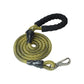 Yellow Black Serpentine Polyester Non Reflective Dog Rope