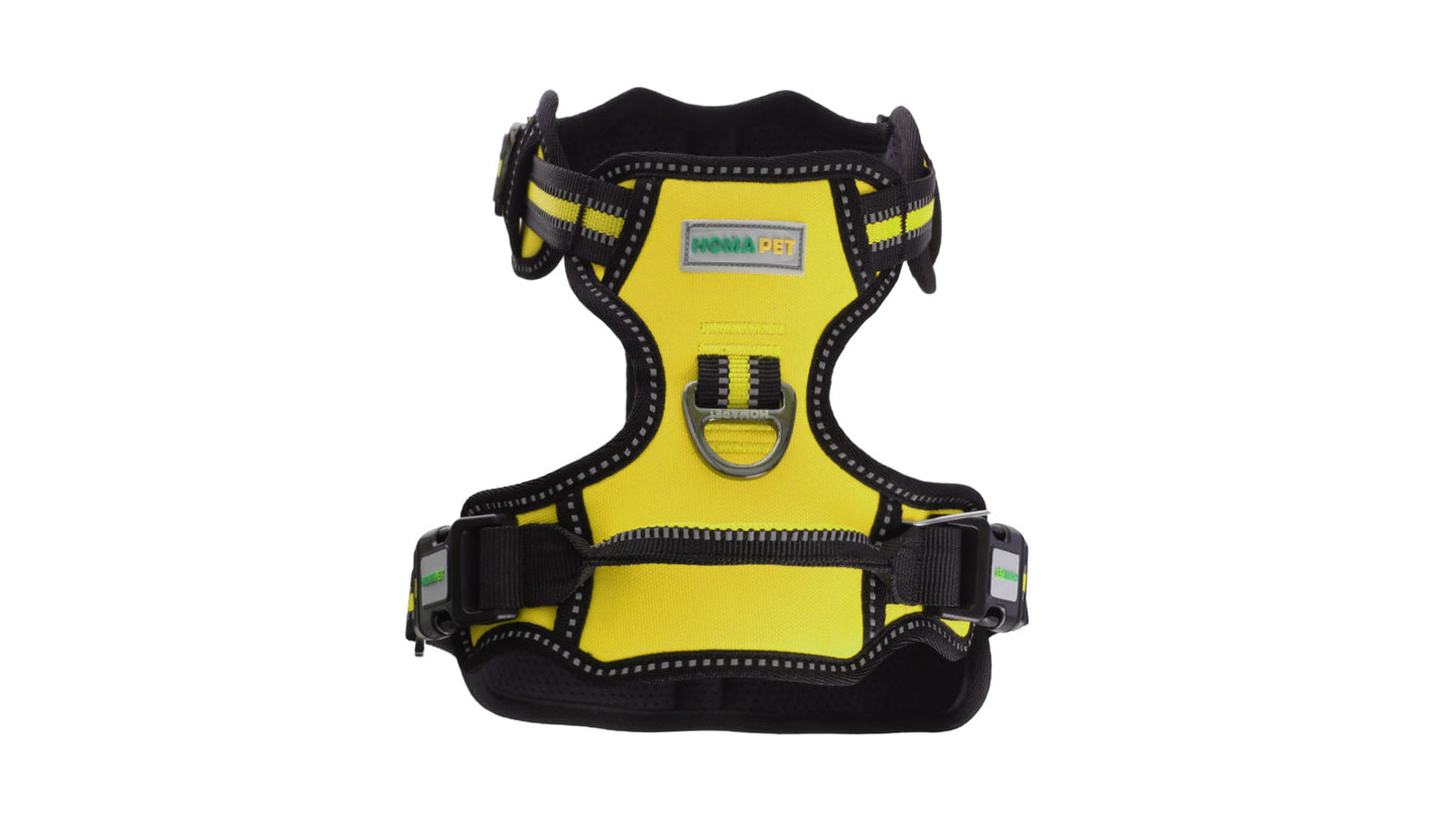 Yellow No Pull Dog Harness