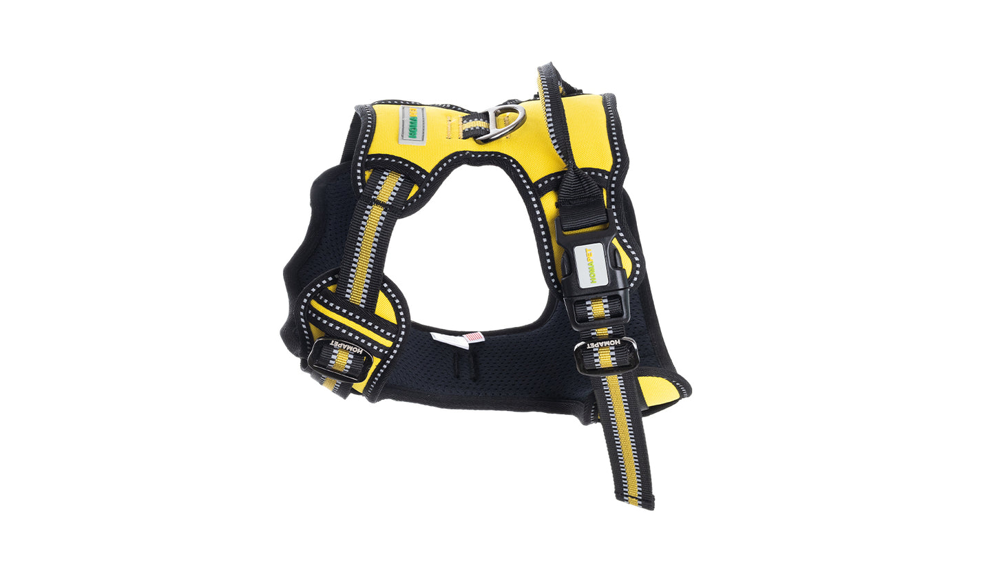 Yellow No Pull Dog Harness