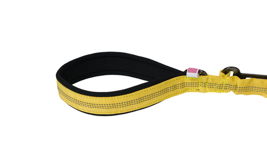 Yellow Nylon Full Bungee Dog Leash