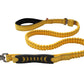 Yellow Polyester Full Bungee Dog Leash