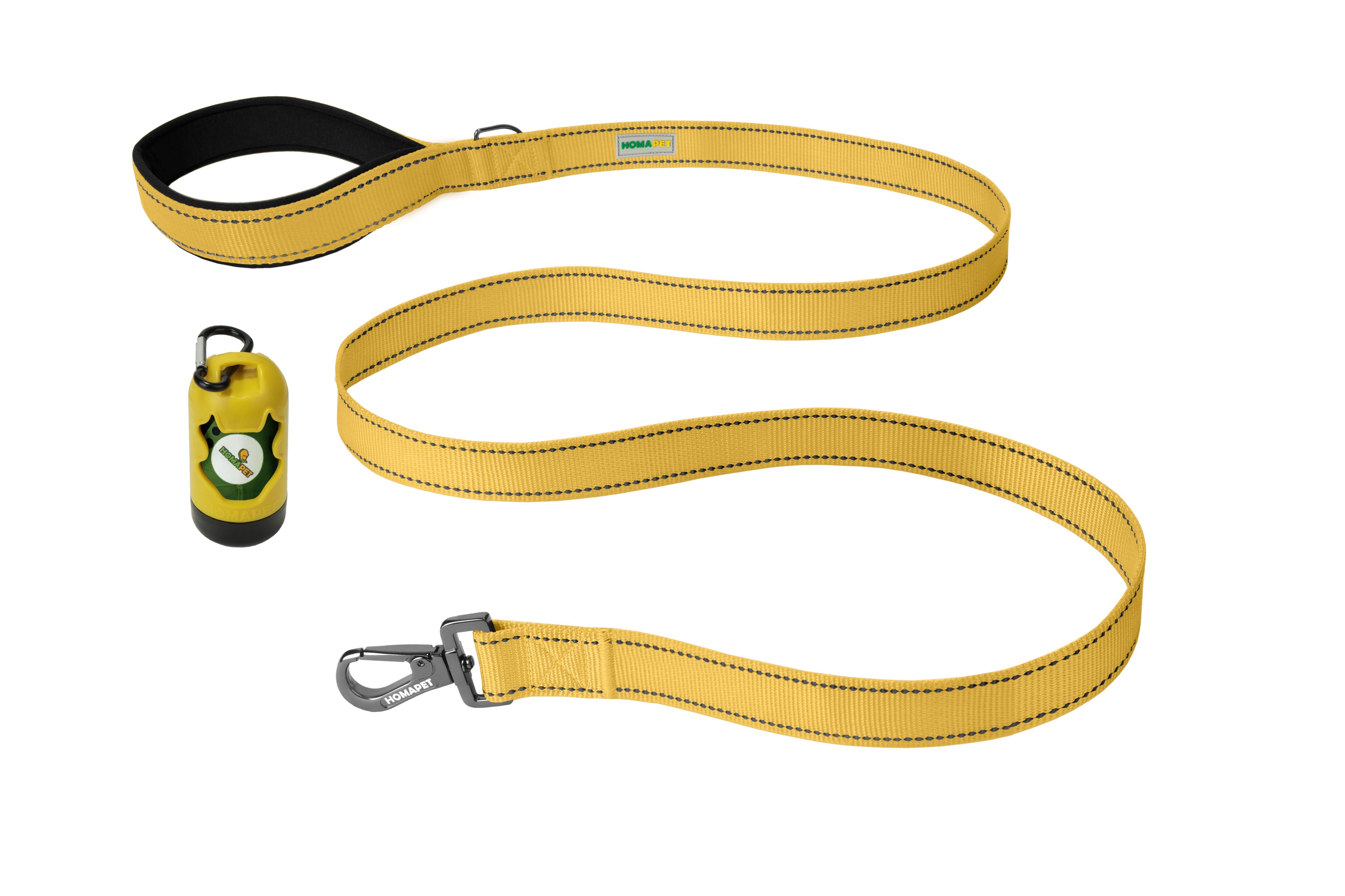 Yellow Nylon Dog Leash