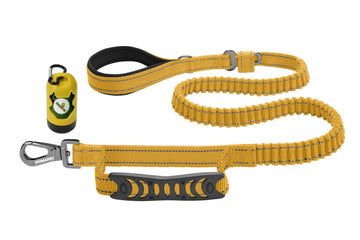 Yellow Polyester Full Bungee Dog Leash