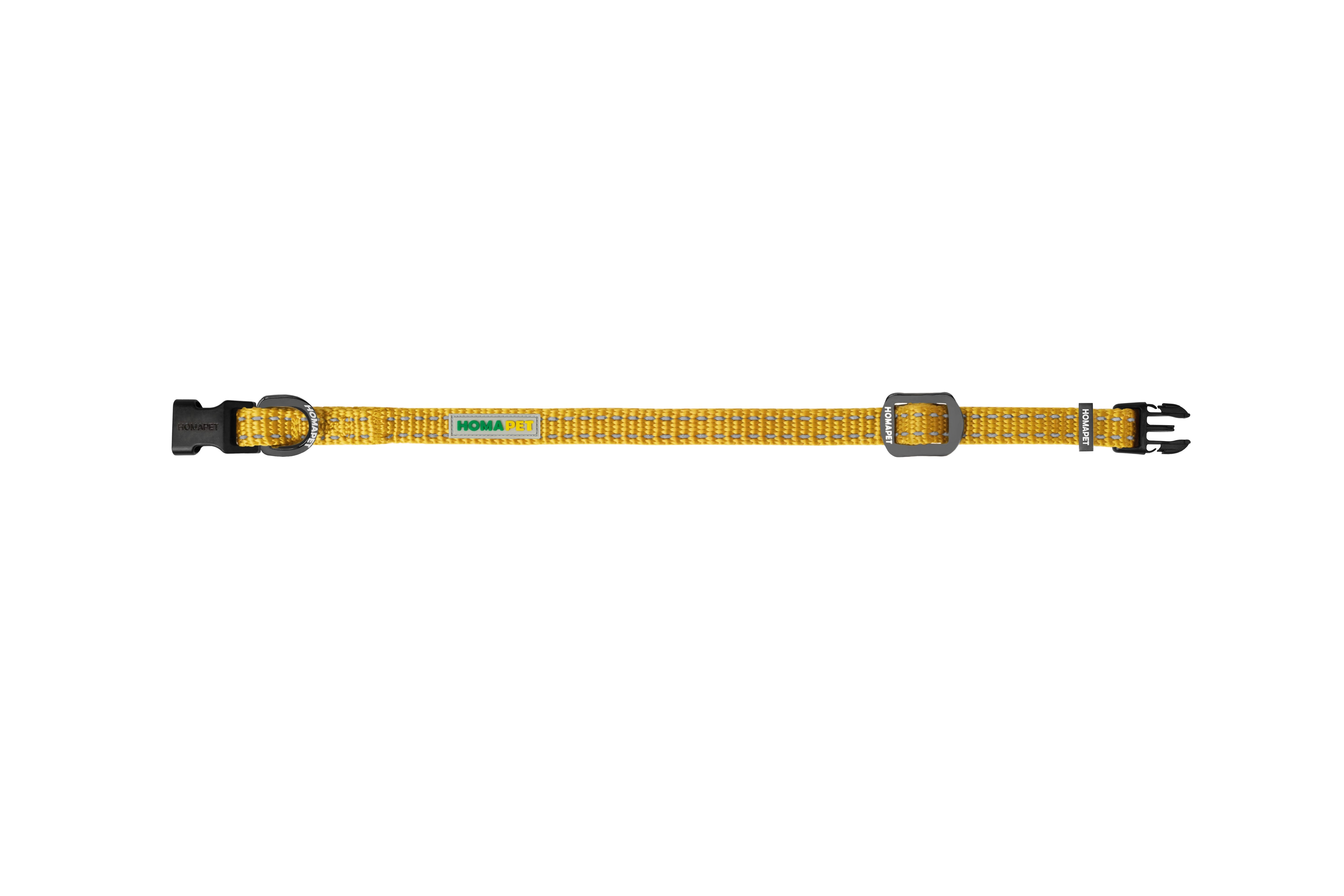 Yellow Nylon Dog Collar XS