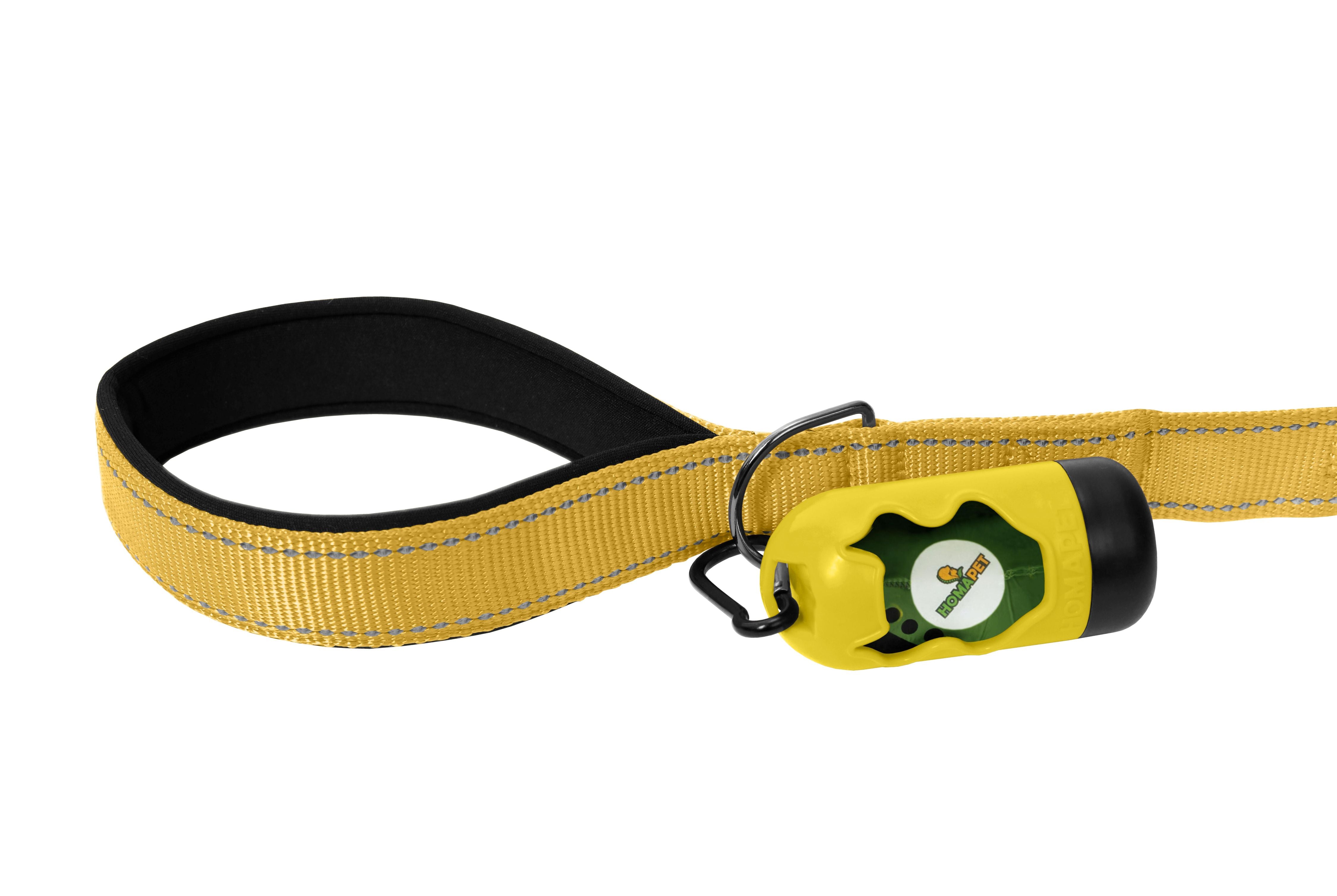 Yellow Nylon Dog Leash