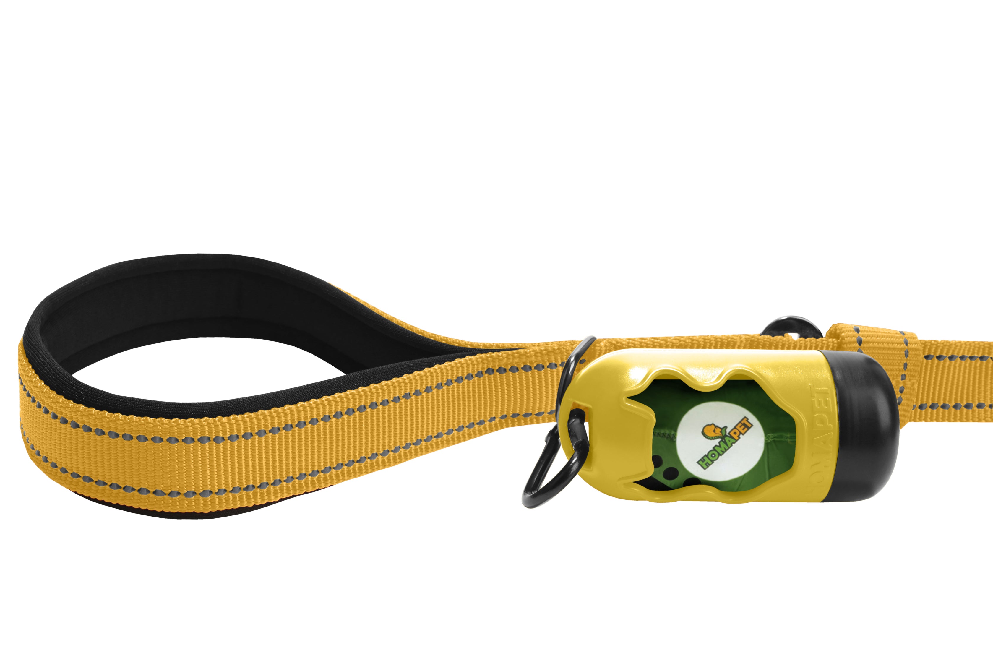 Yellow Polyester Full Bungee Dog Leash