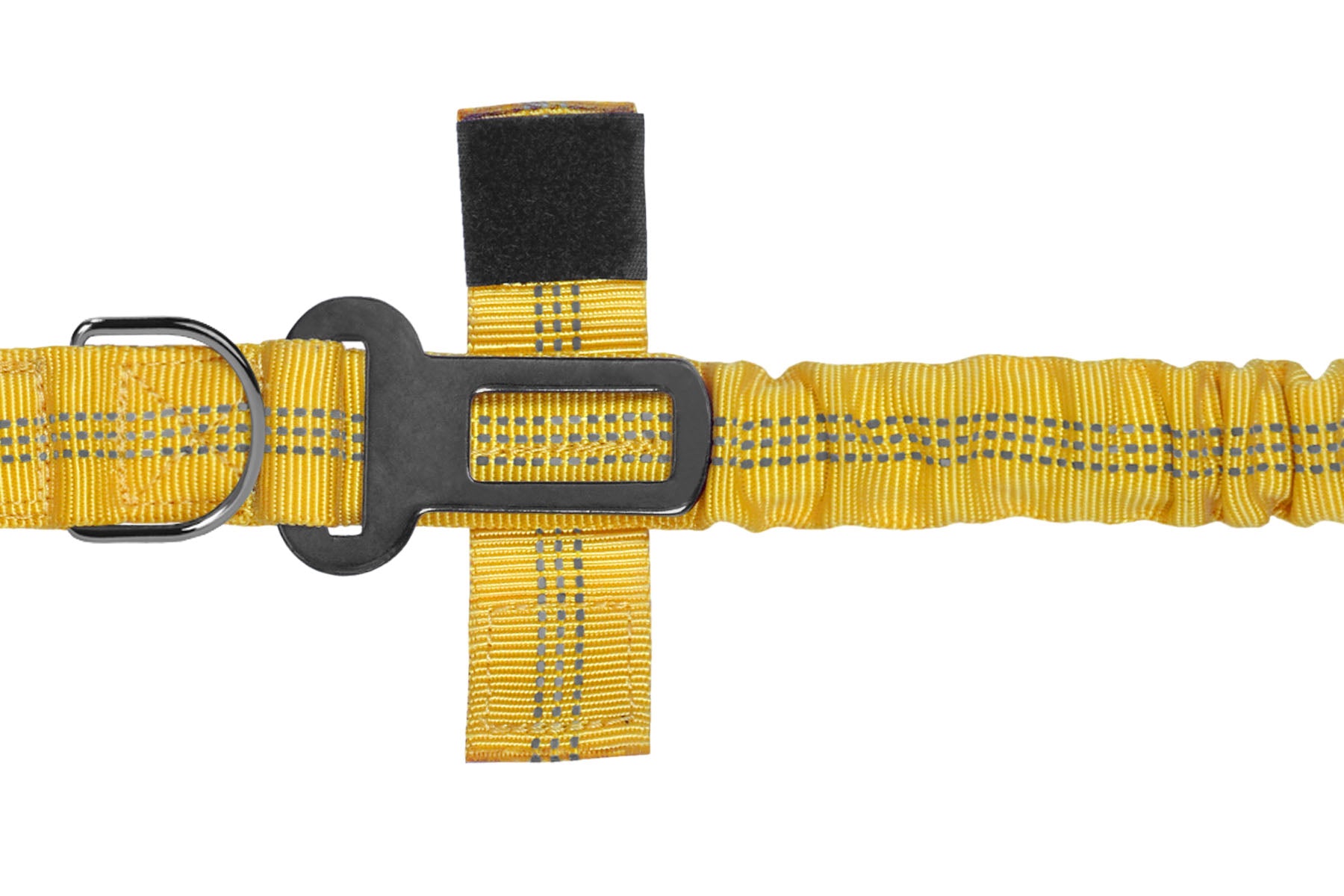 Yellow Nylon Full Bungee Dog Leash