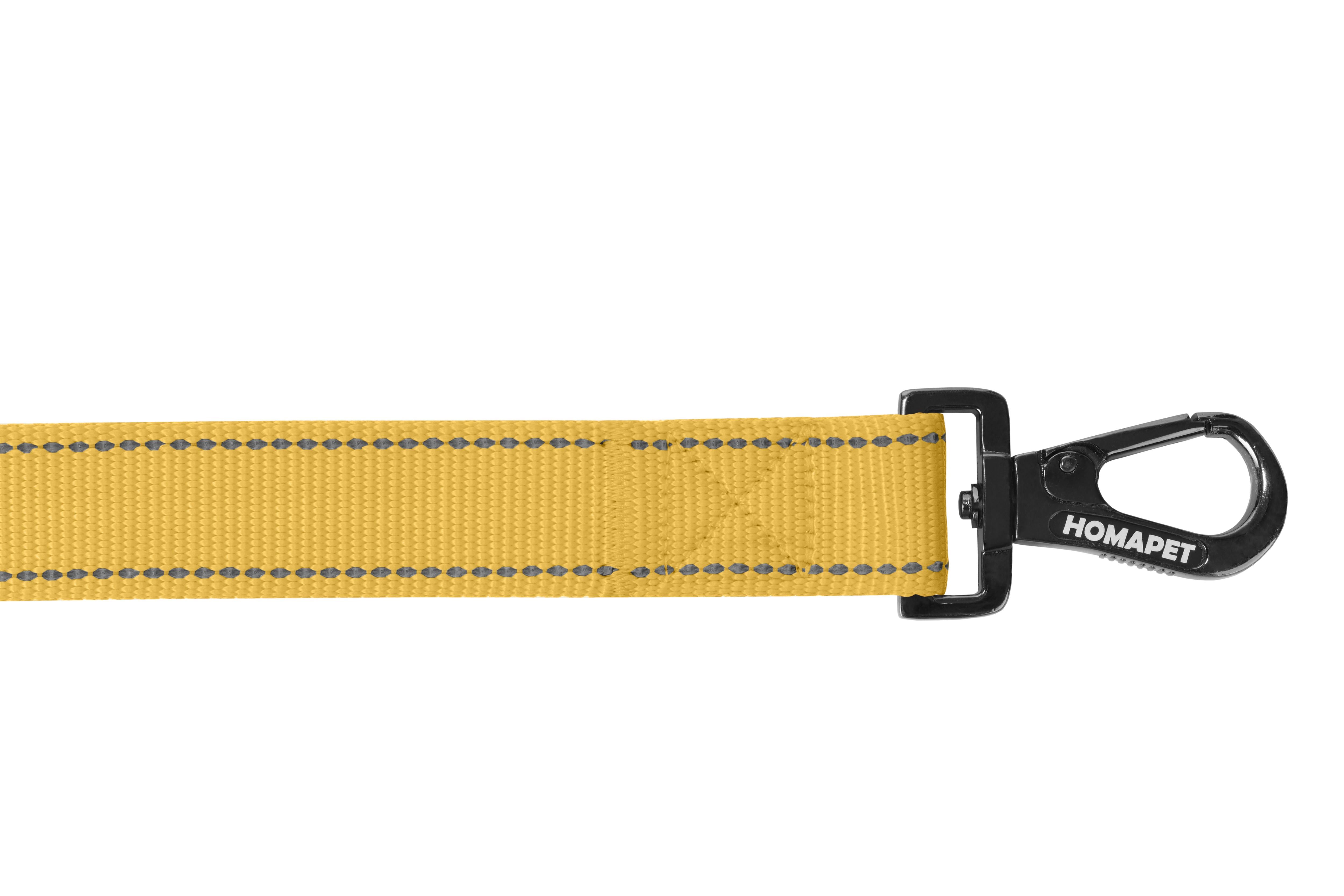 Yellow Nylon Dog Leash