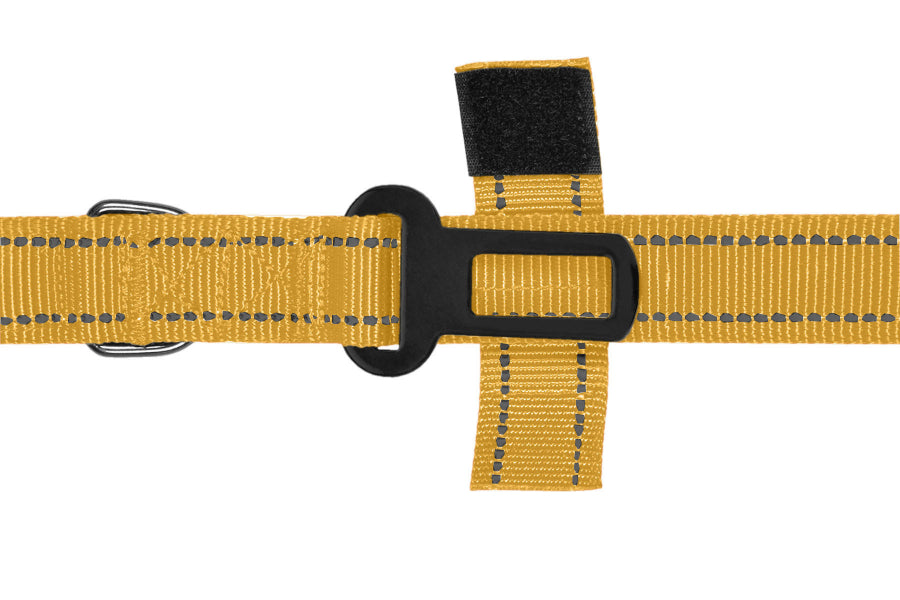 Yellow Polyester Full Bungee Dog Leash