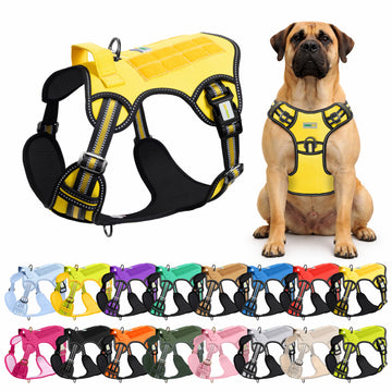 Yellow Tactical Dog Harness