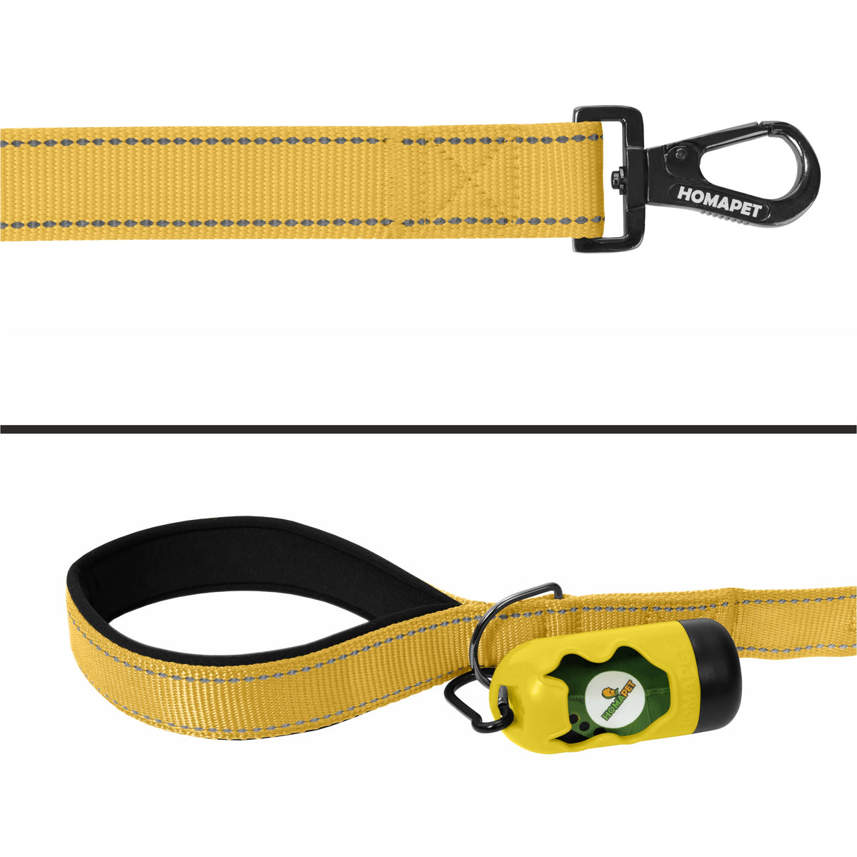 Yellow Nylon Dog Leash