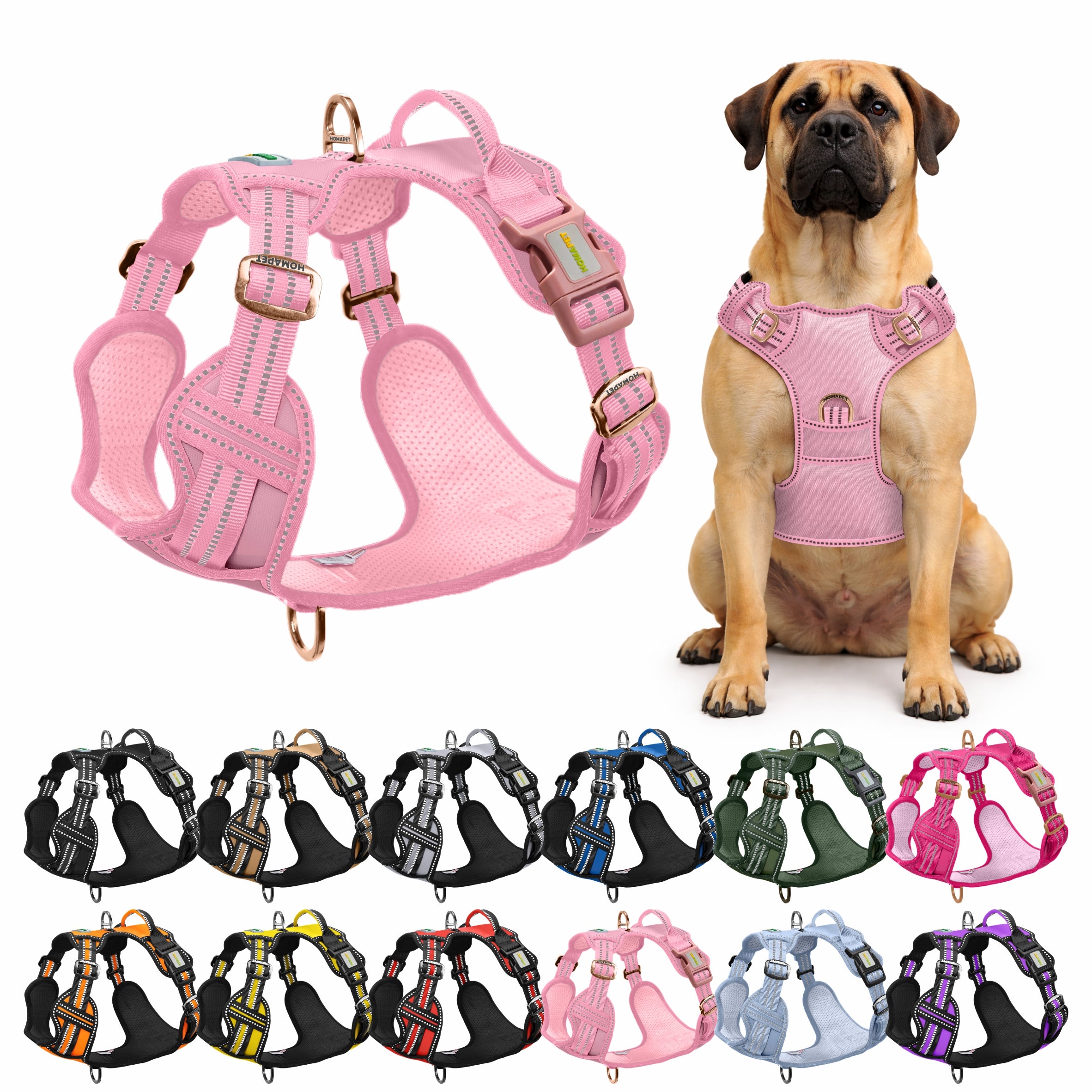 Lilac Sachet No Pull Dog Harness