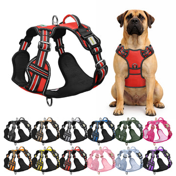 Red No Pull Dog Harness